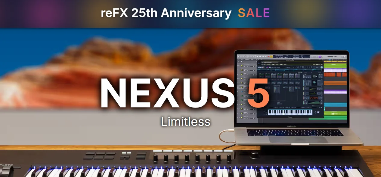 【EDM制作人必备合成器Nexus 5+原厂库】reFX Nexus 5 + Factory Content Library