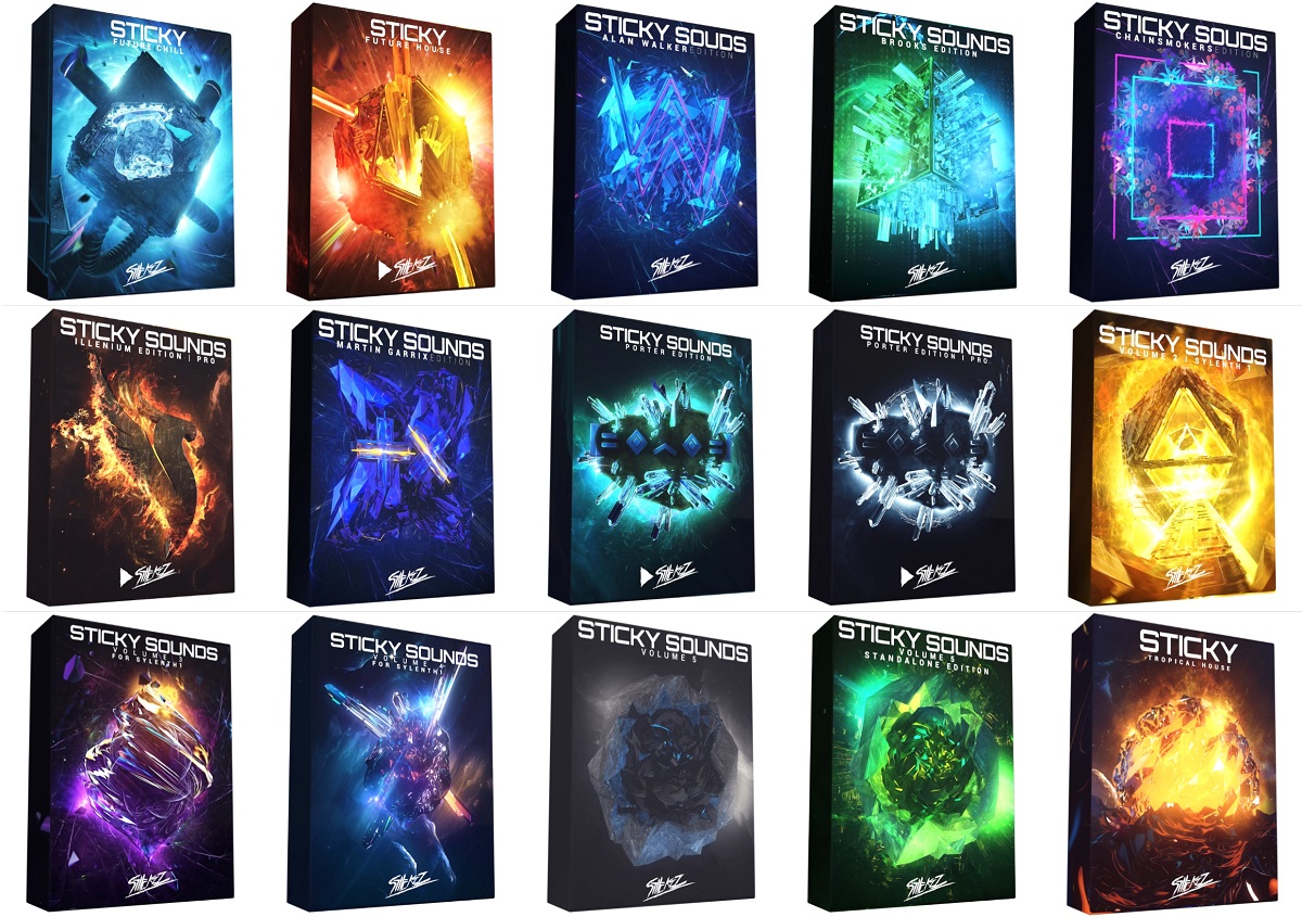 【EDM多风格采样包合集】StiickzZ Sticky Sample Pack Bundle