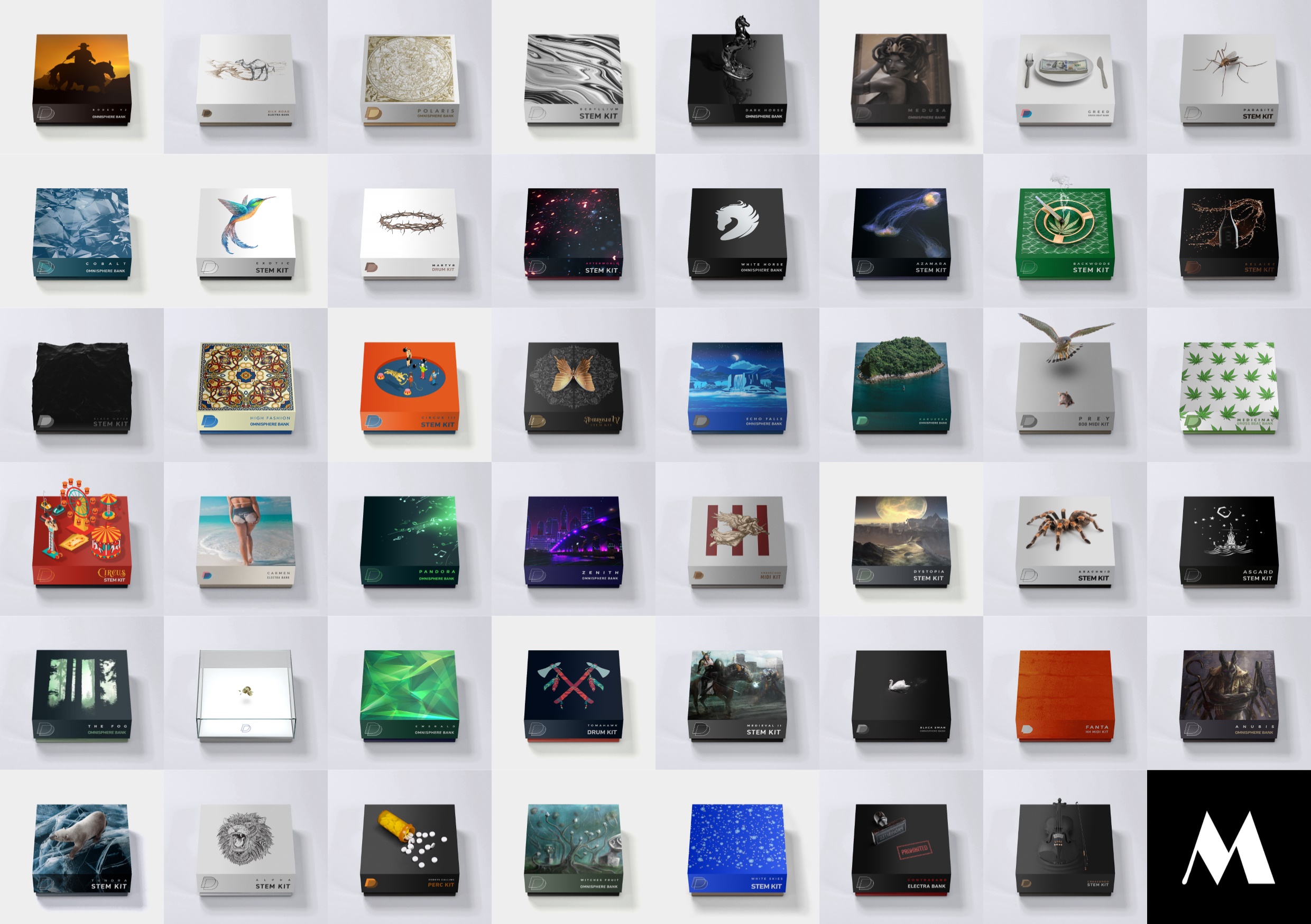 【EDM多风格Omnisphere音色套件包收藏合集】Drum Vault Kit Sample Collections