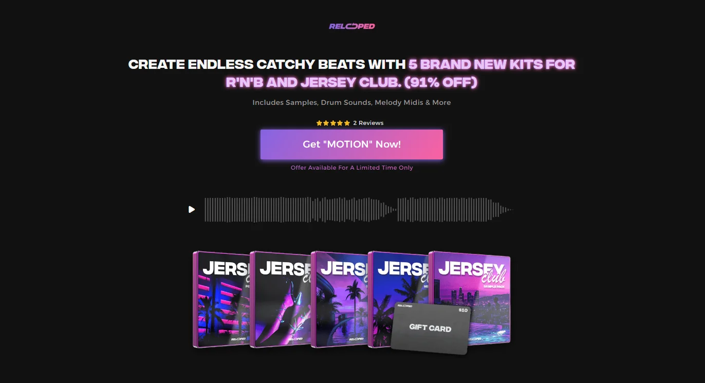 【R&B多风格采样套件包】Relooped MOTION Jersey Club Bundle